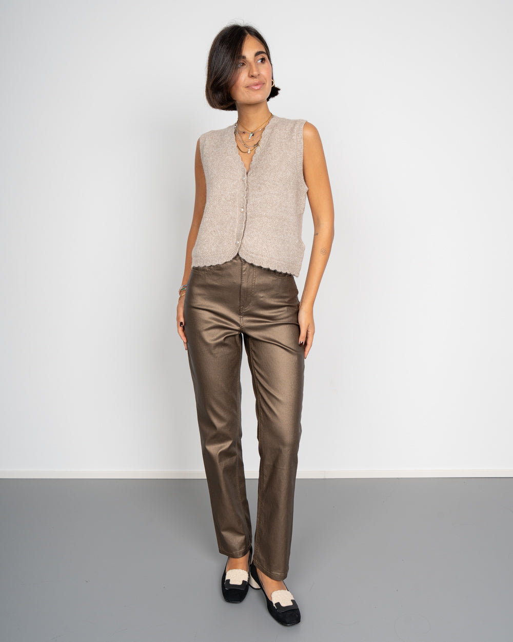 GILET NADIKA BEIGE