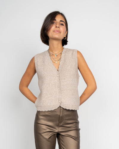 GILET NADIKA BEIGE