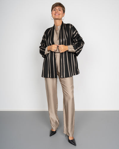 KIMONO ELETTRA TORTORA/NERO