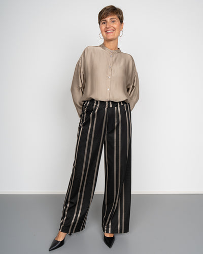 PANTALONE ESTER TORTORA/NERO