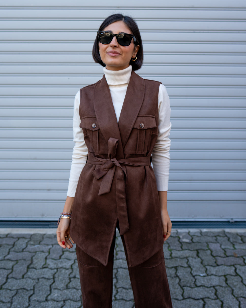 GILET CORINNA CIOCCOLATO