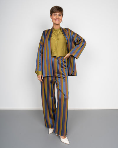 PANTALONE ESTER OLIO/MARRONE/BLU
