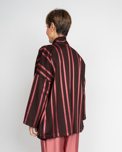 KIMONO ELETTRA AMARENA/MARRONE