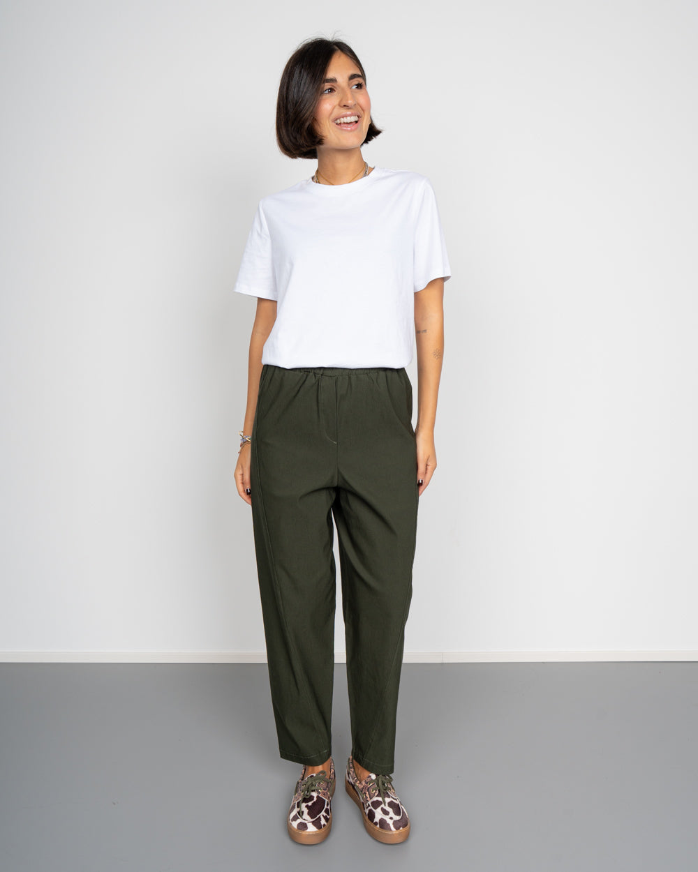 PANTALONE CELINE VERDE MILITARE
