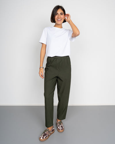 PANTALONE CELINE VERDE MILITARE