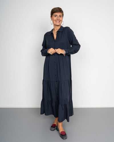 VESTITO FLORA BLU SCURO