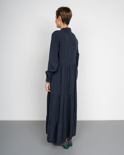 VESTITO FLORA BLU SCURO