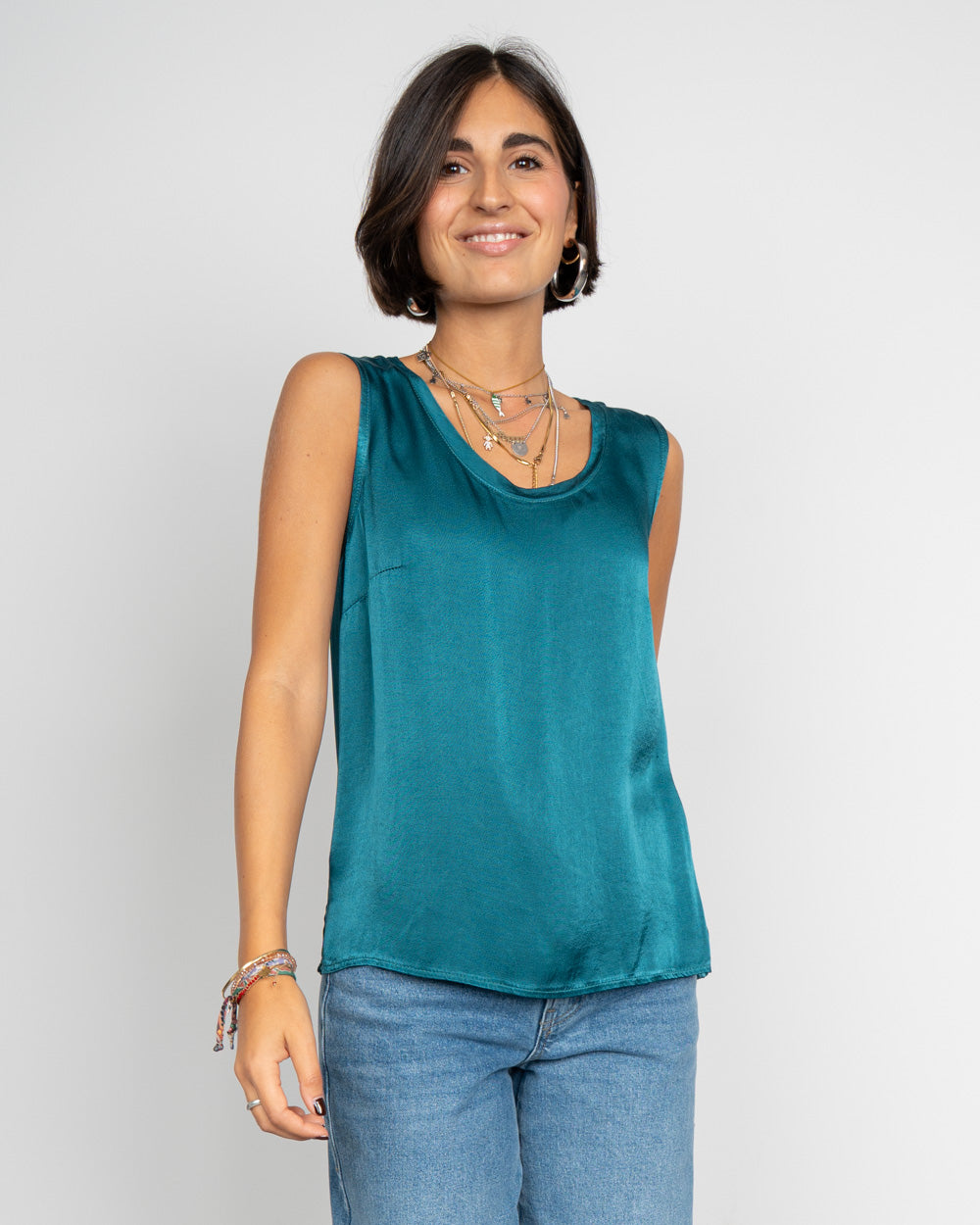 BLUSA CINDY PETROLIO