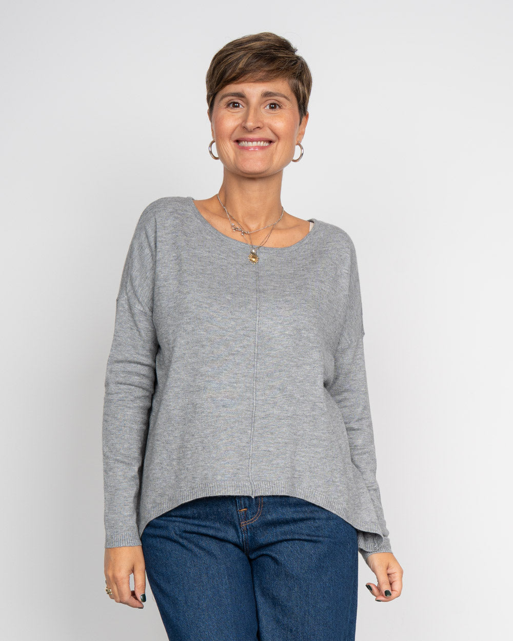 BLUSA BREEZE GRIGIO MEDIO