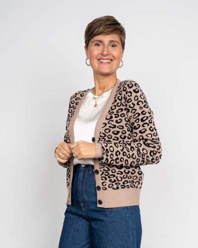 CARDIGAN NANCY LEOPARDATO