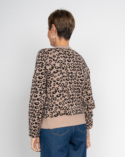 CARDIGAN NANCY LEOPARDATO