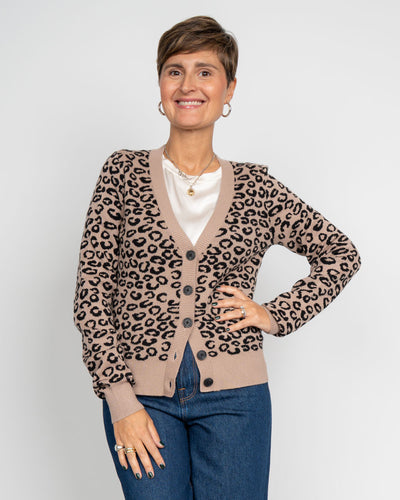 CARDIGAN NANCY LEOPARDATO