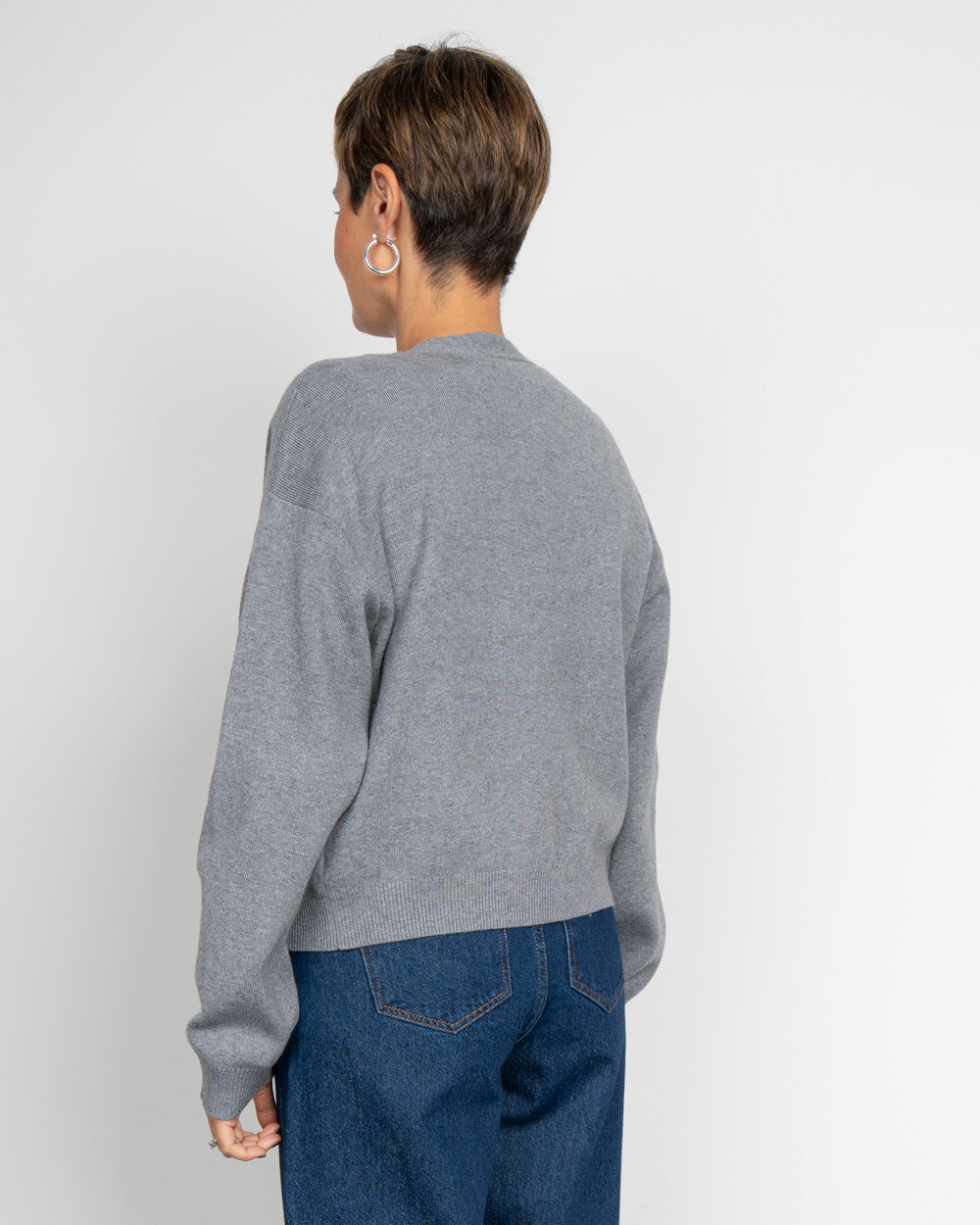 CARDIGAN SIGBRIT GRIGIO