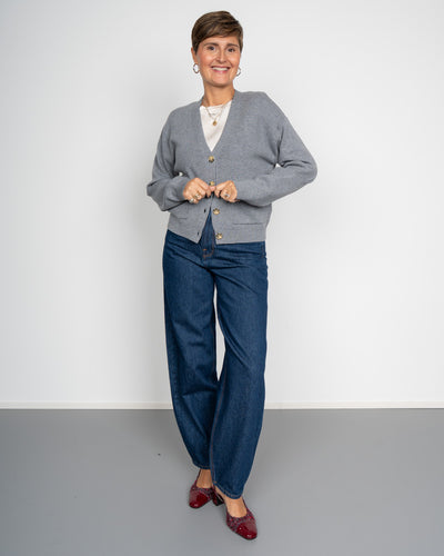 CARDIGAN SIGBRIT GRIGIO