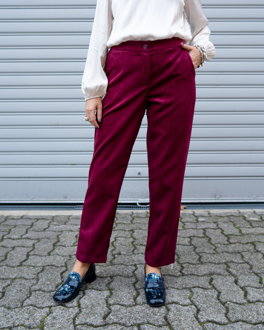 PANTALONE BETTY BORDEAUX