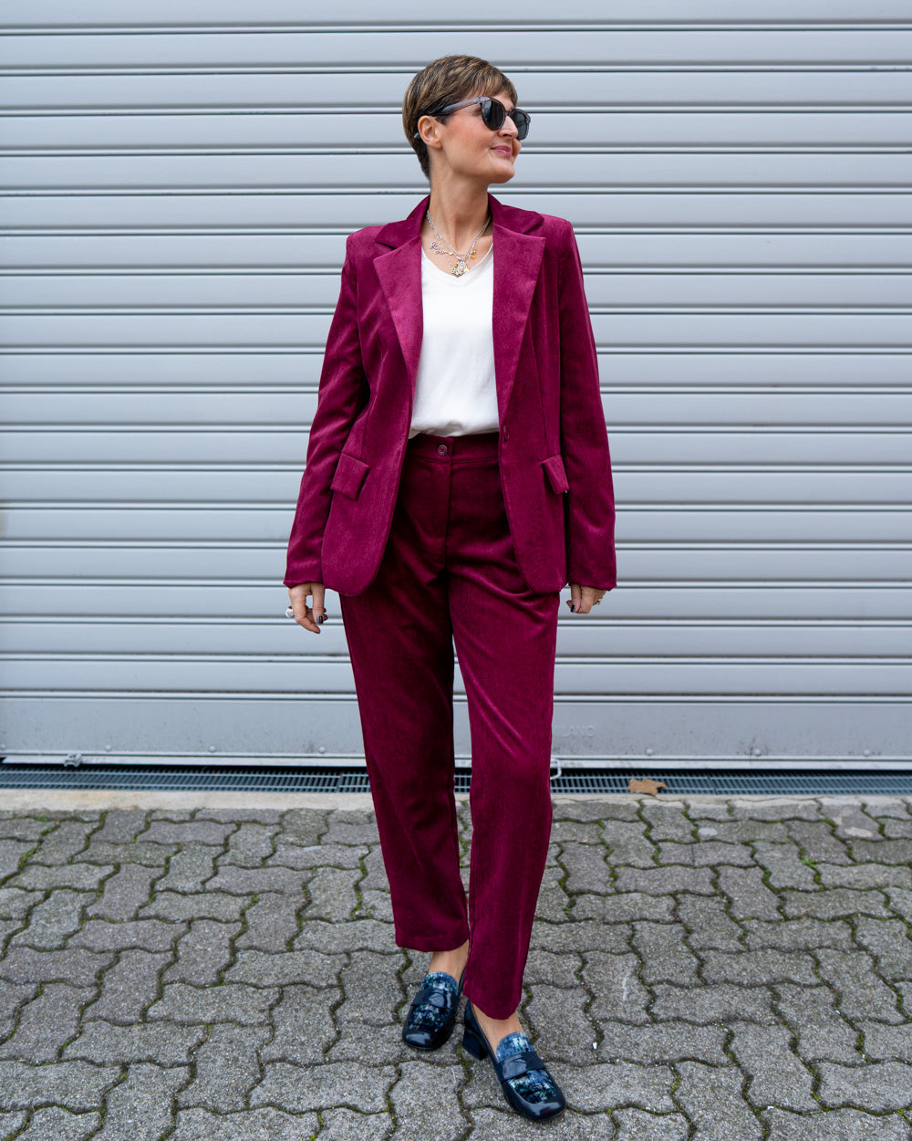PANTALONE BETTY BORDEAUX