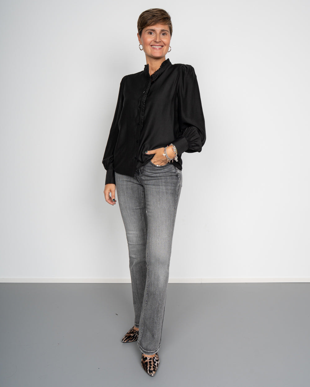 JEANS FLASH DENIM GRIGIO