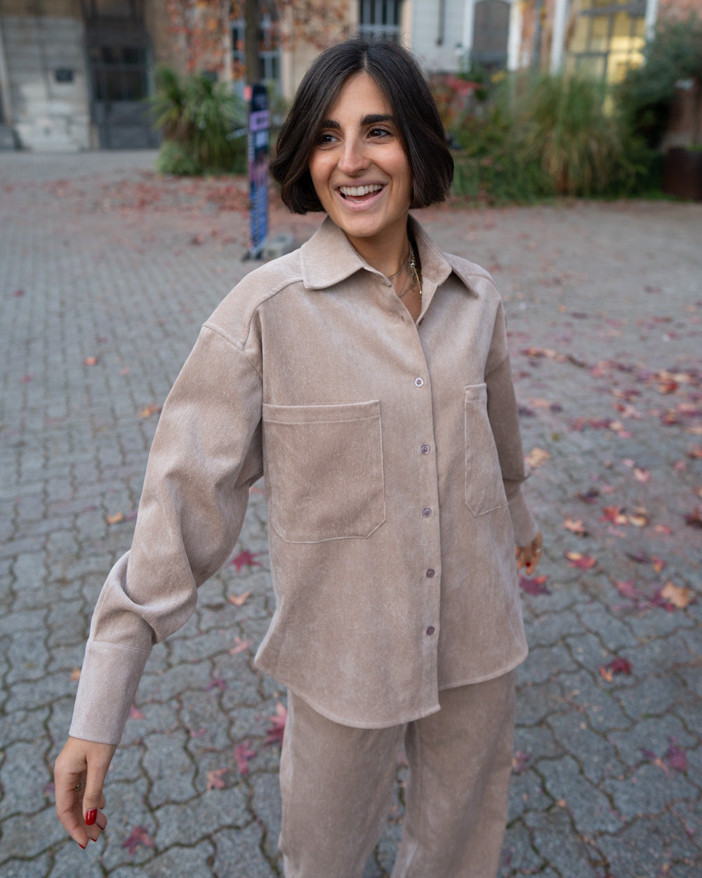 CAMICIA BRUNA SABBIA