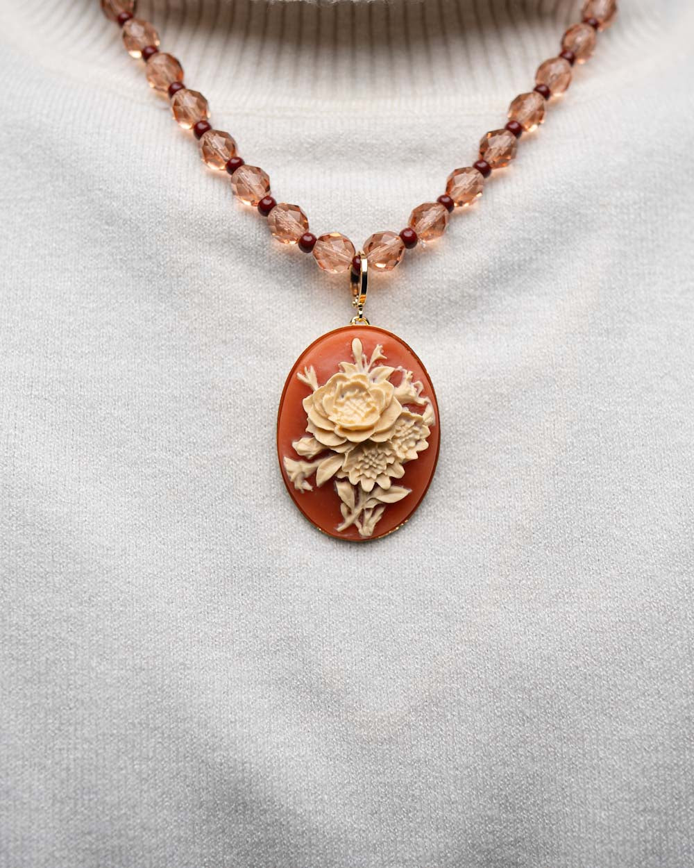 BIJOUX CAMMEO FIORI UNO CORNIOLA