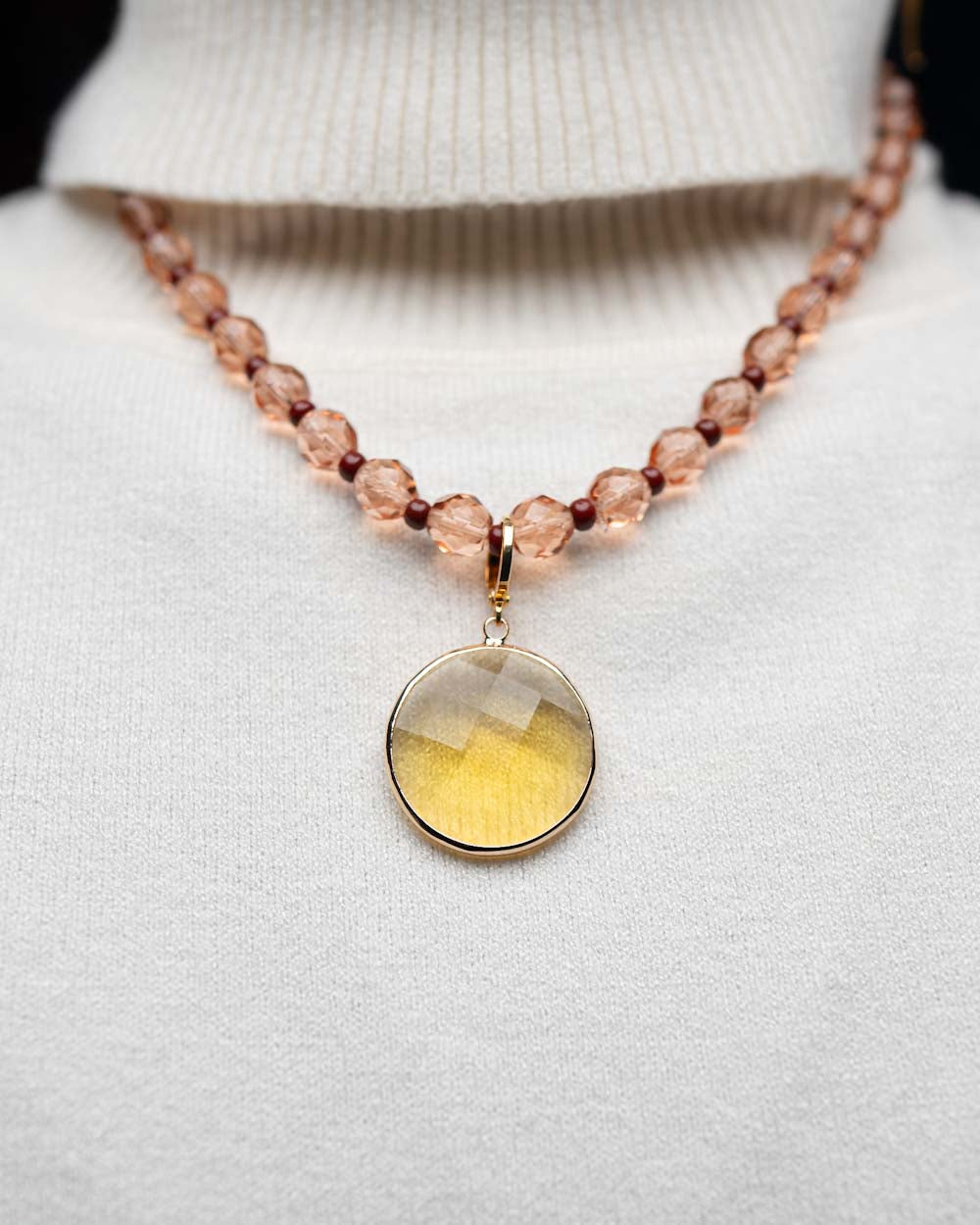 CIONDOLO PRISMA TOPAZIO