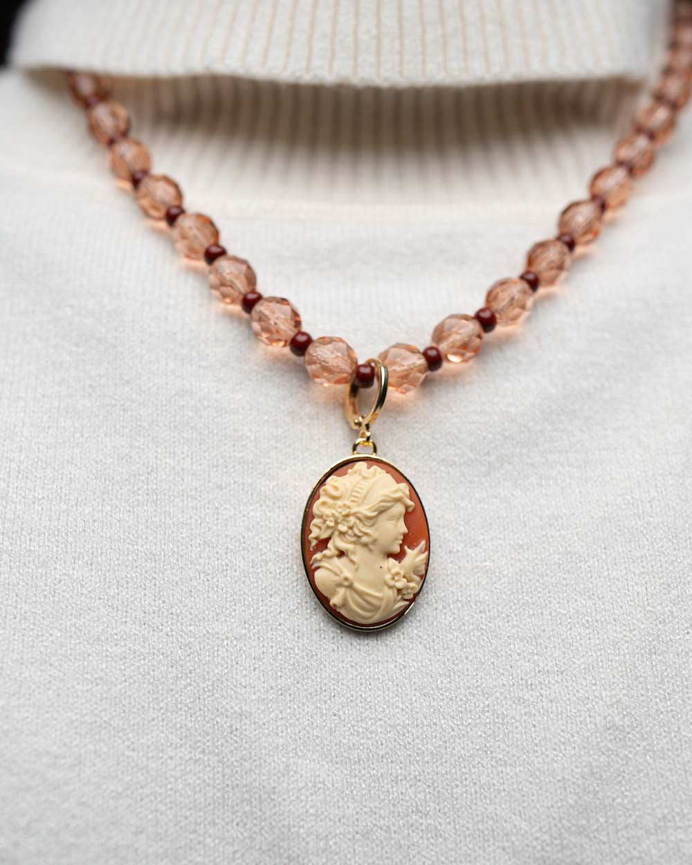 BIJOUX CAMMEO PICCOLO DONNA CORNIOLA