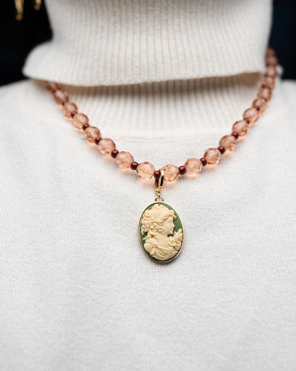 BIJOUX CAMMEO PICCOLO DONNA VERDE