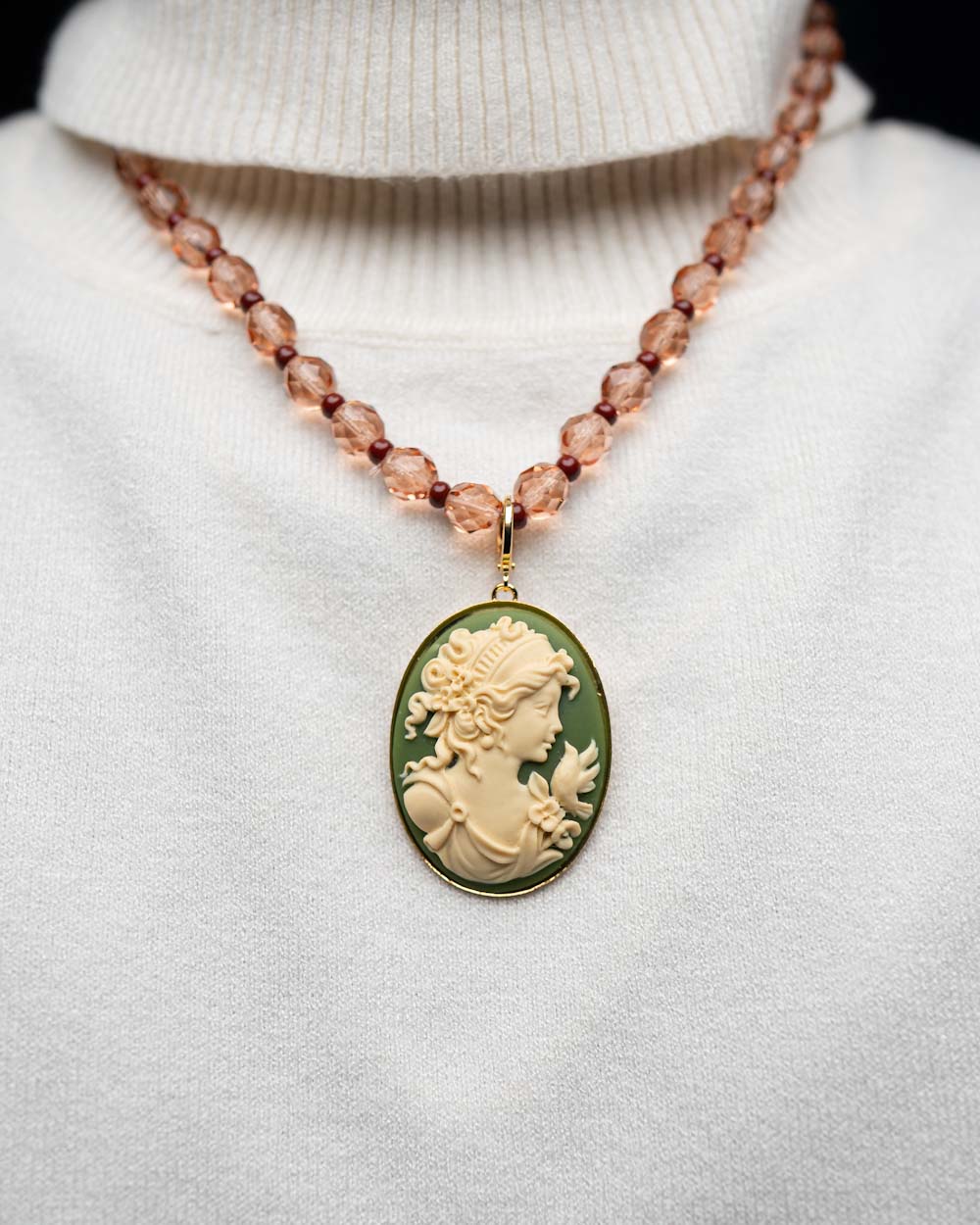 BIJOUX CAMMEO DONNA VERDE