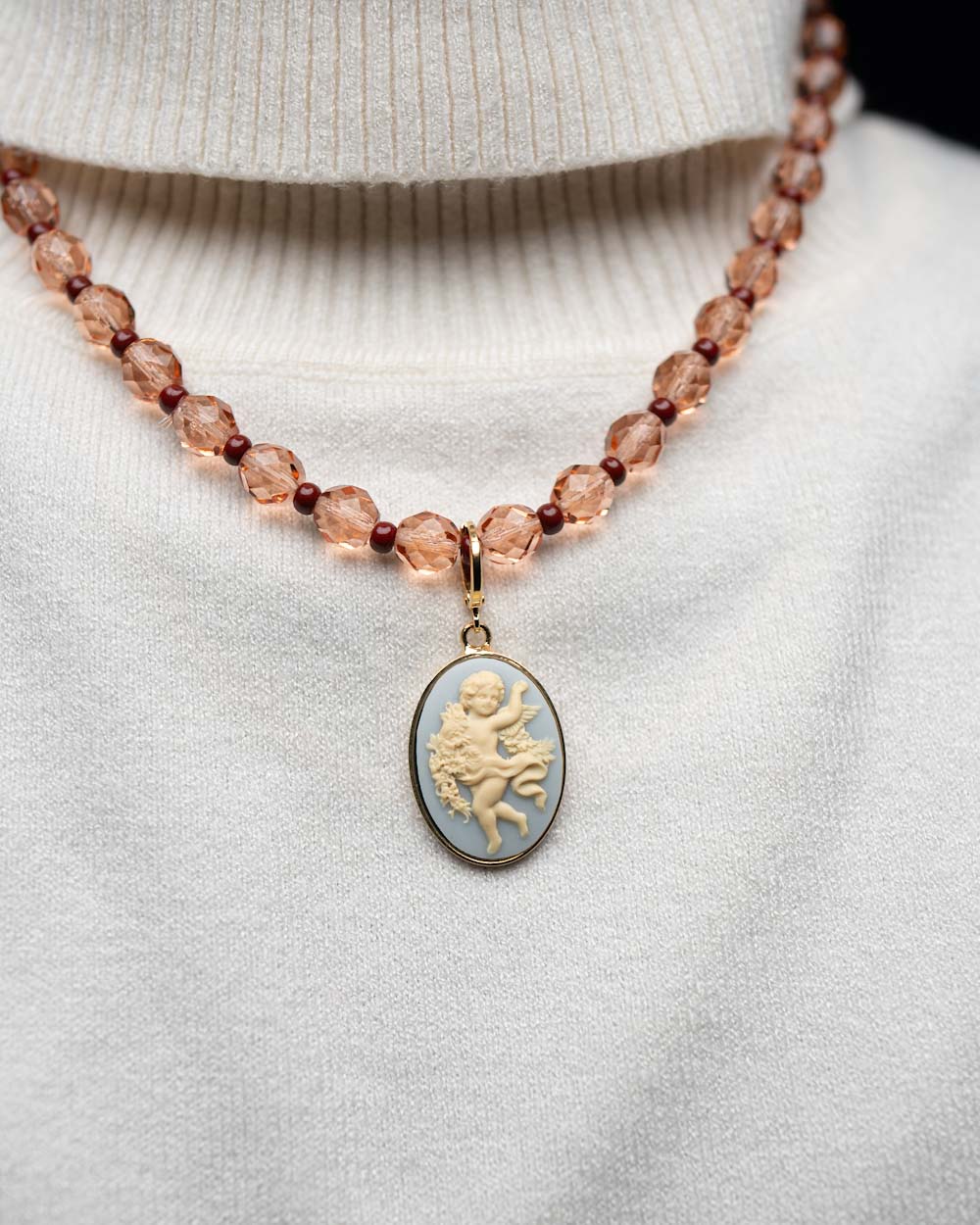 BIJOUX CAMMEO PICCOLO UNO AZZURRO