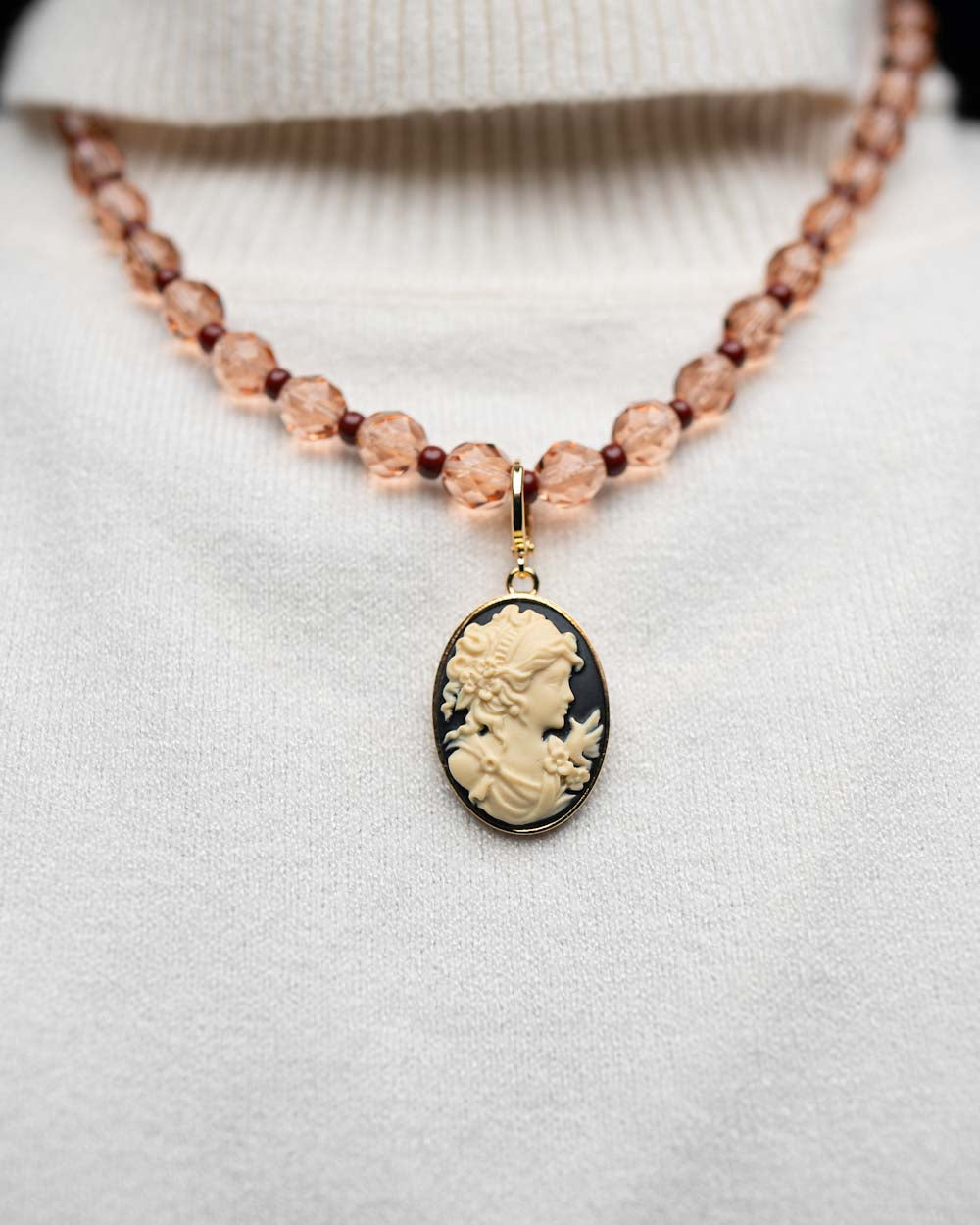 BIJOUX CAMMEO PICCOLO DONNA NERO