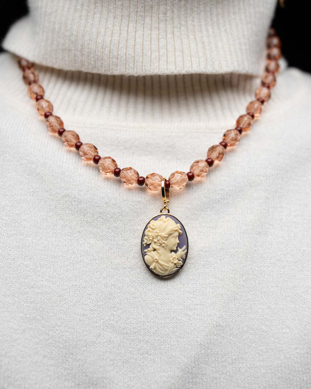 BIJOUX CAMMEO PICCOLO DONNA VIOLA