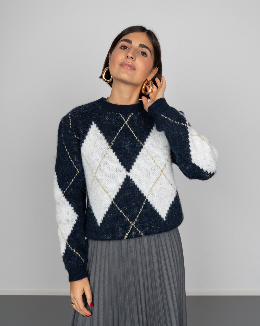 MAGLIONCINO NEVE BLU