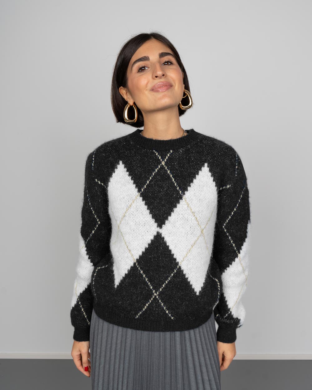 MAGLIONCINO NEVE NERO