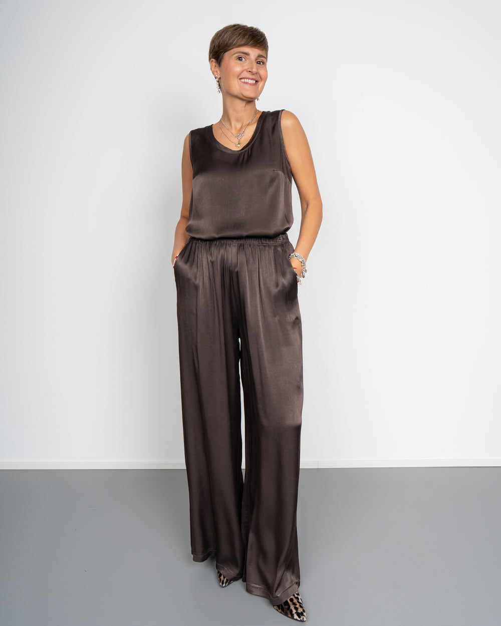PANTALONE CLIO CIOCCOLATO