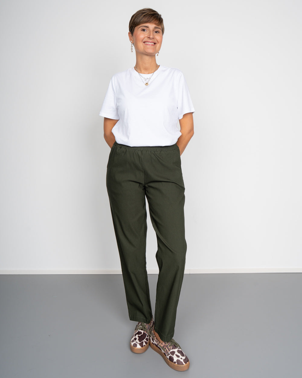 PANTALONE CHANDRA VERDE MILITARE