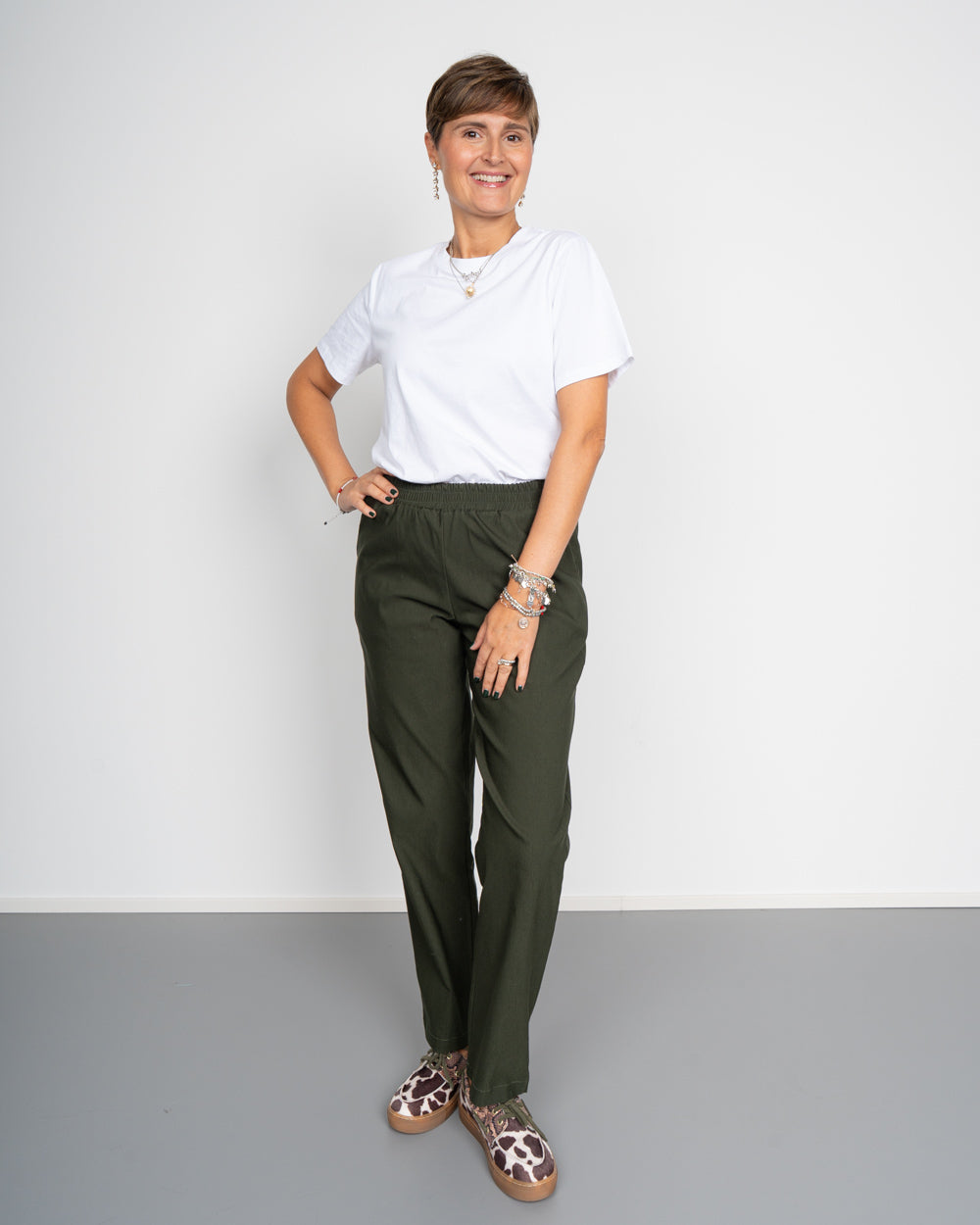 PANTALONE CHANDRA VERDE MILITARE
