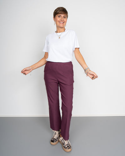 PANTALONE CHANTAL MELANZANA