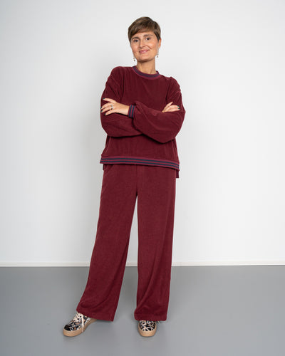 PANTALONE ELENA BORDEAUX