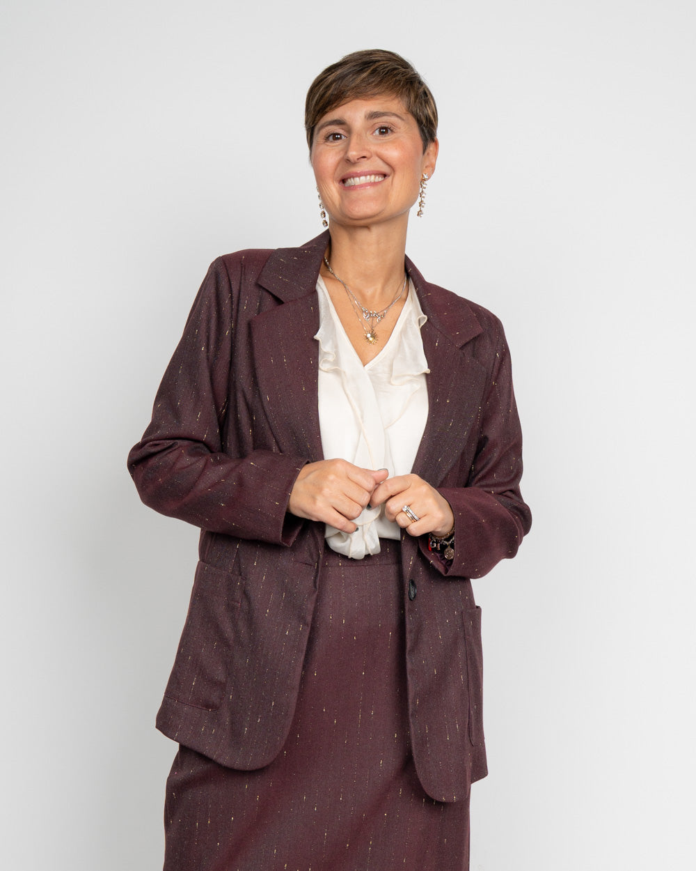 GIACCA GRETA BORDEAUX