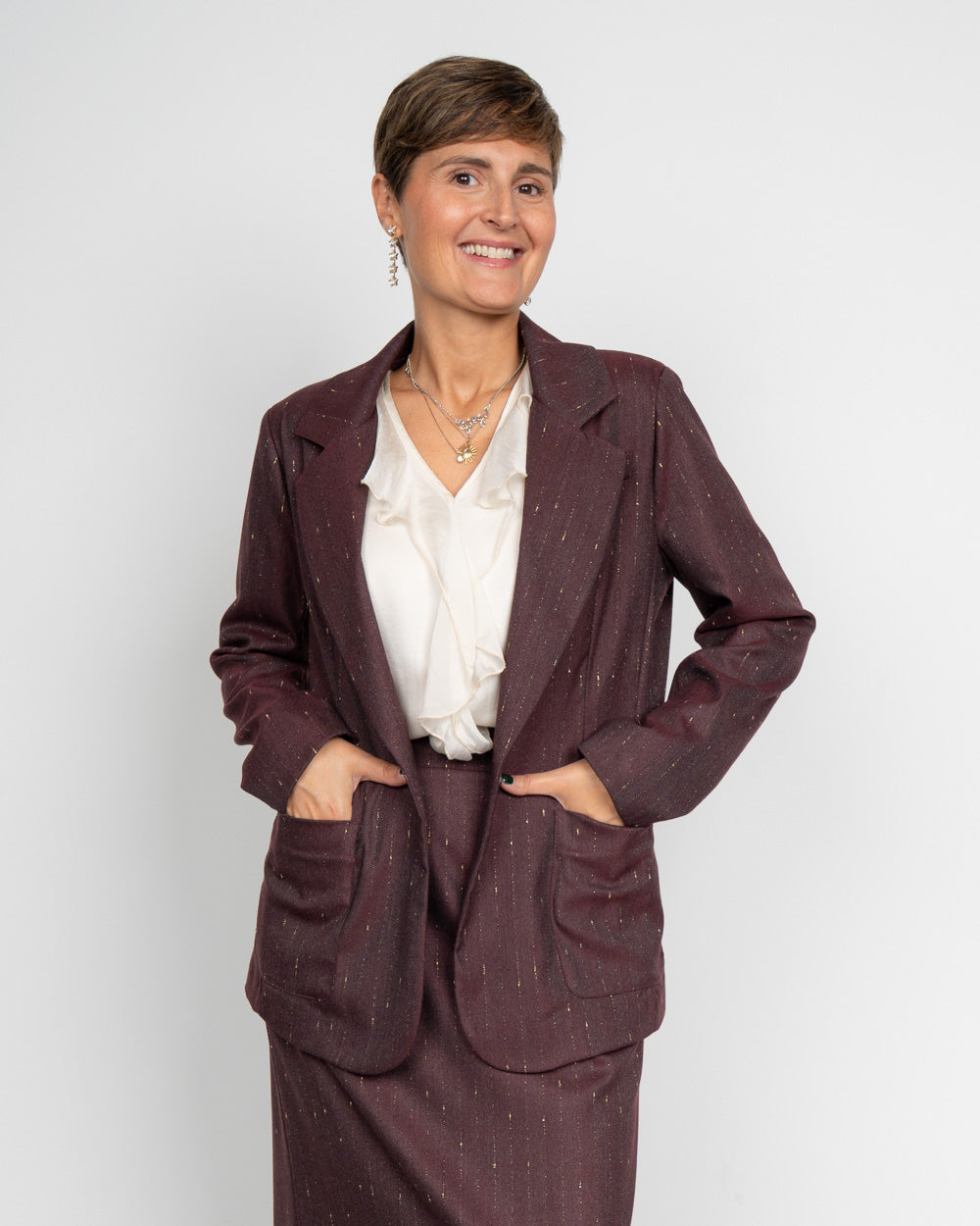 GIACCA GRETA BORDEAUX