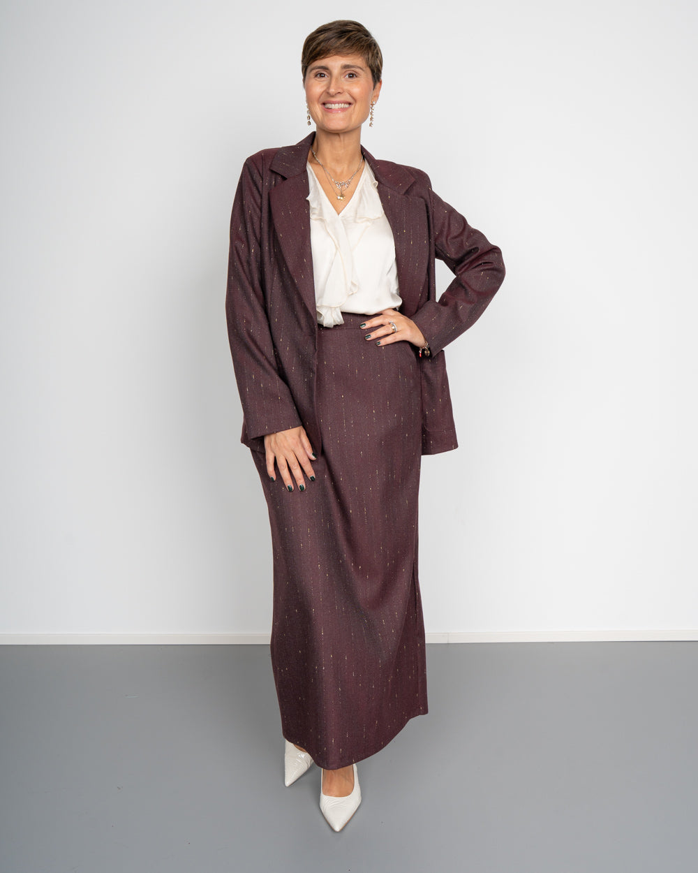 GIACCA GRETA BORDEAUX