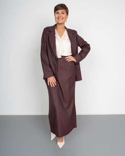 GIACCA GRETA BORDEAUX