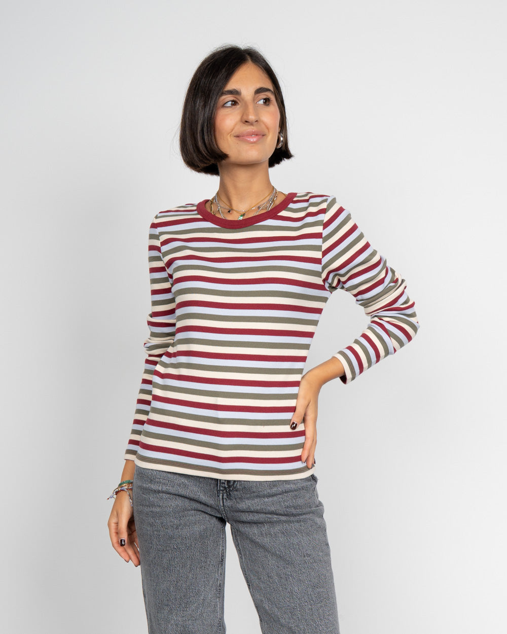 T-SHIRT MAY ROSSO/VERDE
