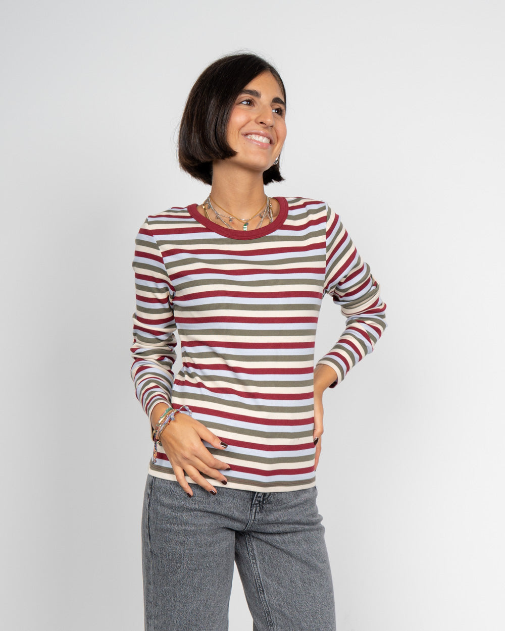 T-SHIRT MAY ROSSO/VERDE