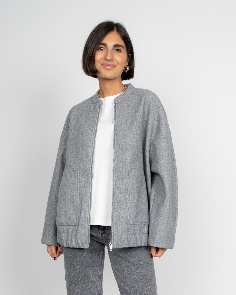 GIUBBINO DEBBIE GRIGIO CHIARO