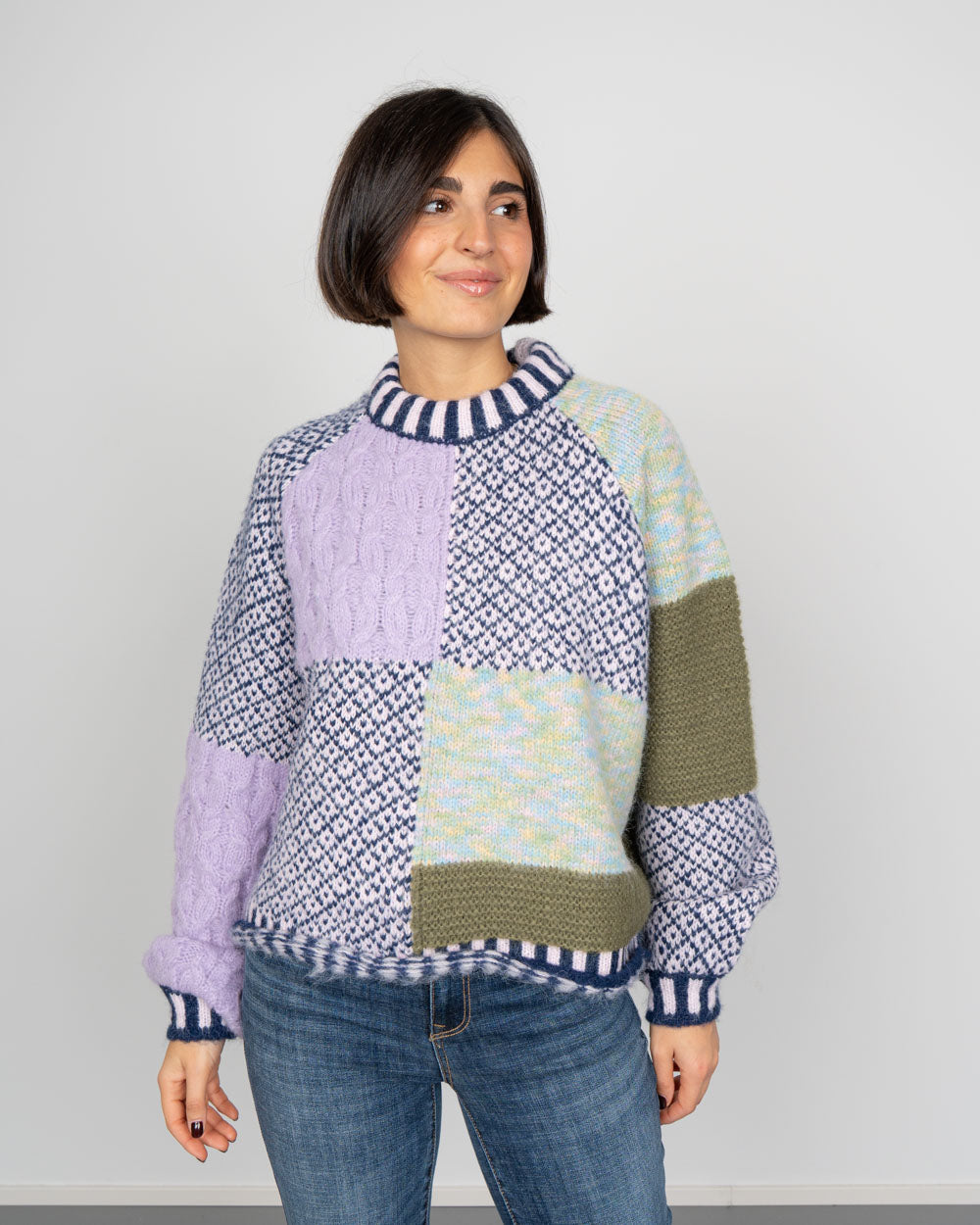 MAGLIONE REMIX MULTICOLOR
