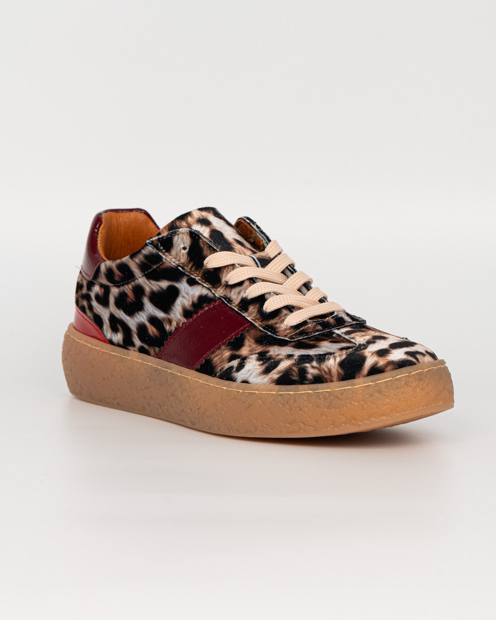 SNEAKER ARABELLA MACULATO/BORDEAUX
