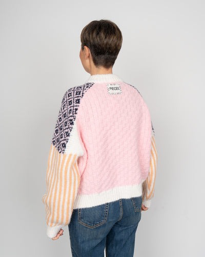 MAGLIONE REMIX ROSA MULTI