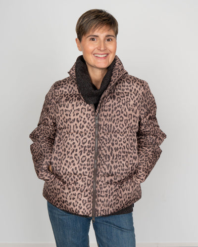 GIUBBOTTO PARDA LEOPARDATO