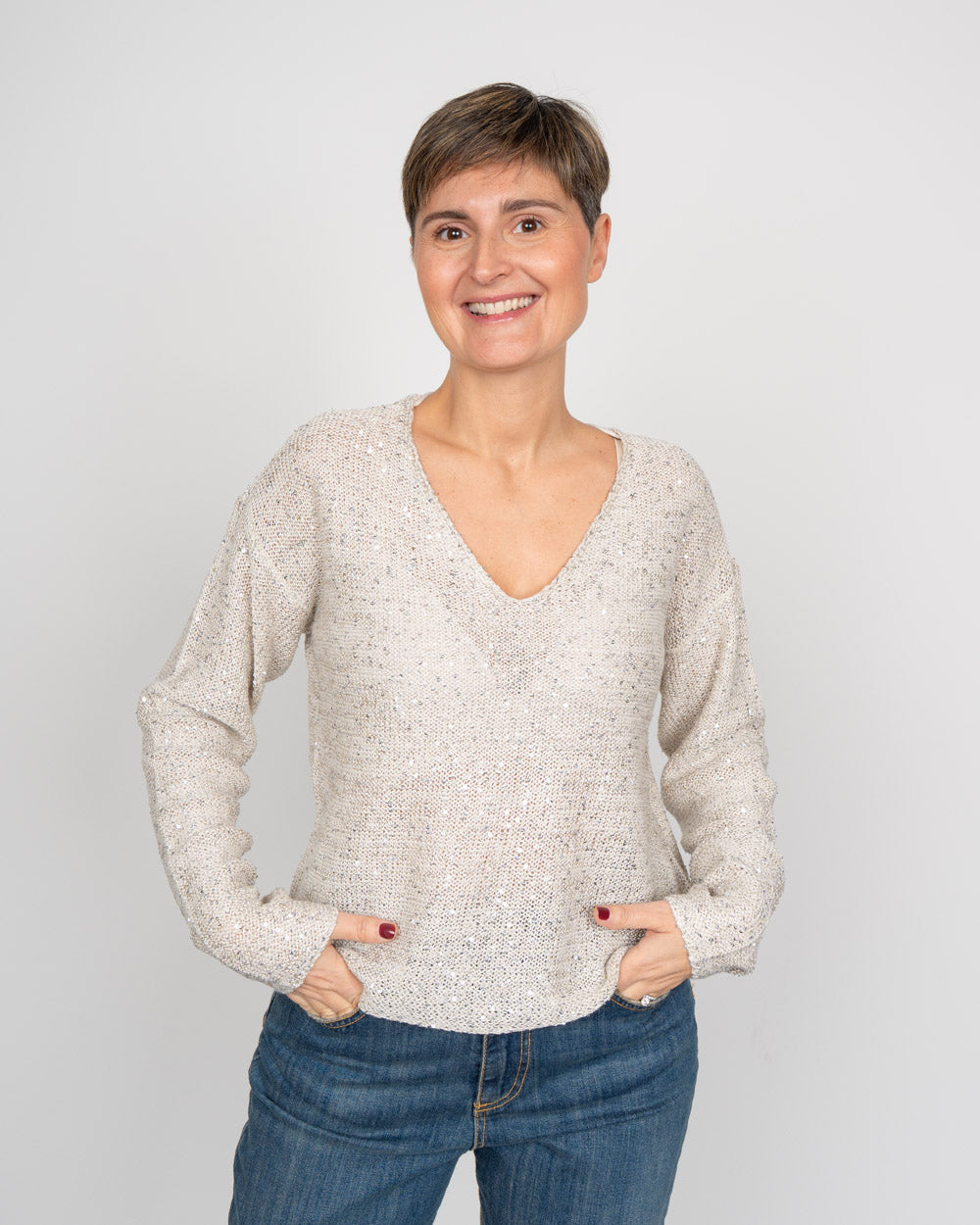 MAGLIONE LEILANI BEIGE