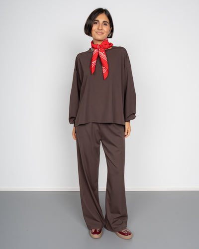 PANTALONE EVA MARRONE
